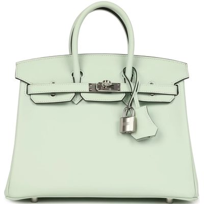 Hermès Birkin 25 Vert Peppermint Swift PHW
