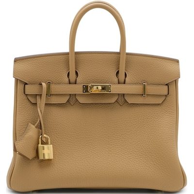 Hermès Birkin 25 Biscuit Togo GHW