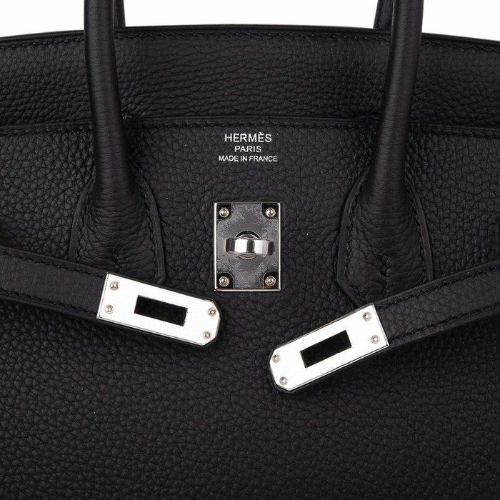 HERMÈS Birkin 25 in Black Togo Leather PHW  Dearluxe - Authentic Luxury  Bags and Accessories