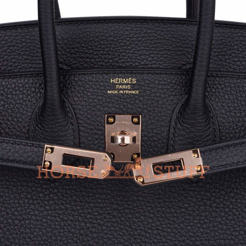 Hermès Birkin 25 Black Togo RGHW