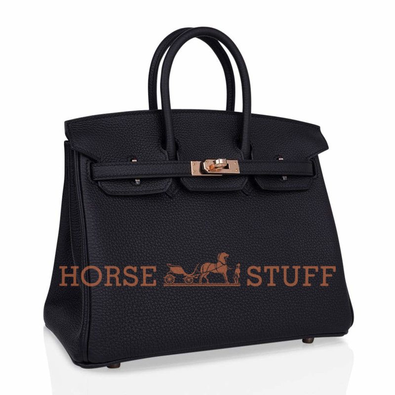 Hermès Birkin 25 Black Togo RGHW