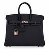 Hermès Birkin 25 Black Togo RGHW