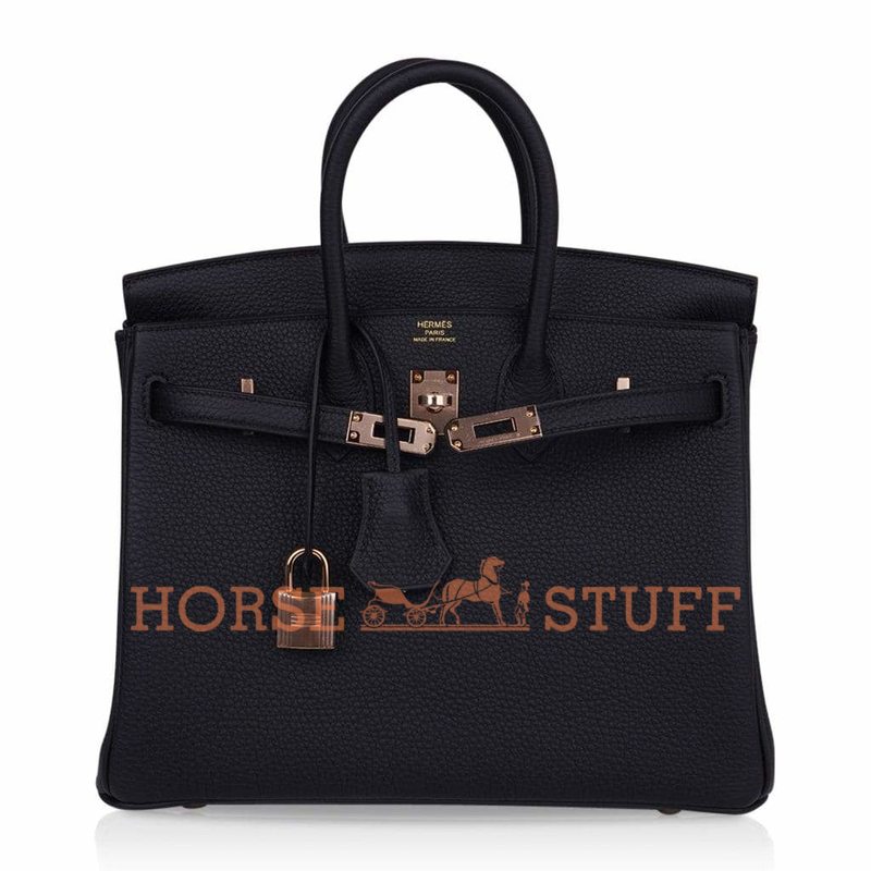 Hermès Birkin 25 Black Togo RGHW