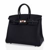 Hermès Birkin 25 Black Togo RGHW