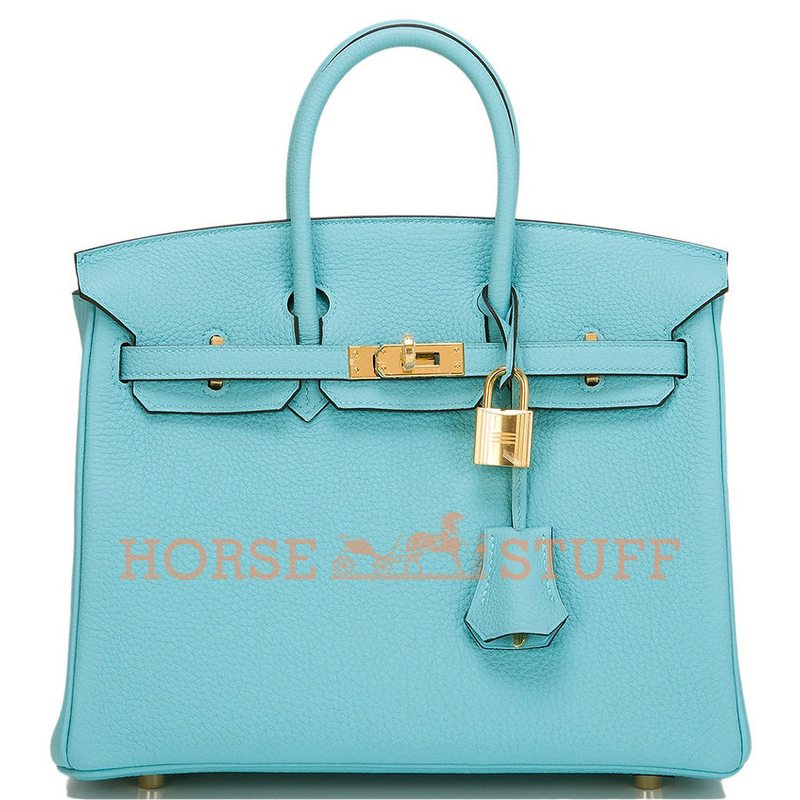 Hermès Birkin 25 Blue Atoll Togo GHW