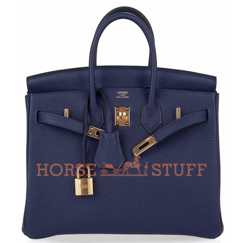 Hermès Birkin 25 Blue Encre Togo GHW