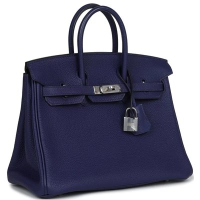 Hermès Birkin 25 Blue Encre Togo PHW