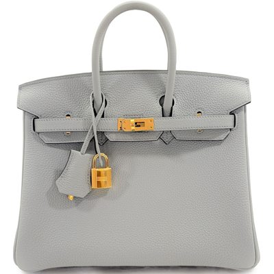 Hermès Birkin 25 Blue Glacier Togo GHW