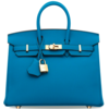 Hermès Birkin 25 Blue Hydra Togo GHW