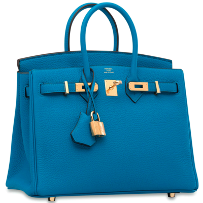 Hermès Birkin 25 Blue Hydra Togo GHW