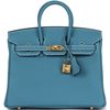 Hermès Birkin 25 Blue Jean Togo GHW