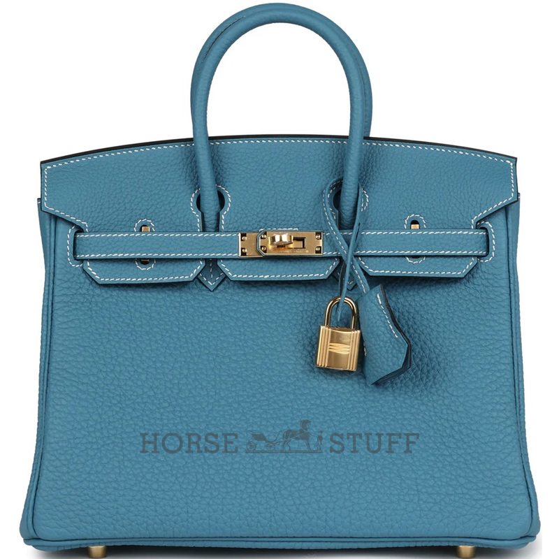 Hermès Birkin 25 Blue Jean Togo GHW