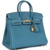 Hermès Birkin 25 Blue Jean Togo GHW