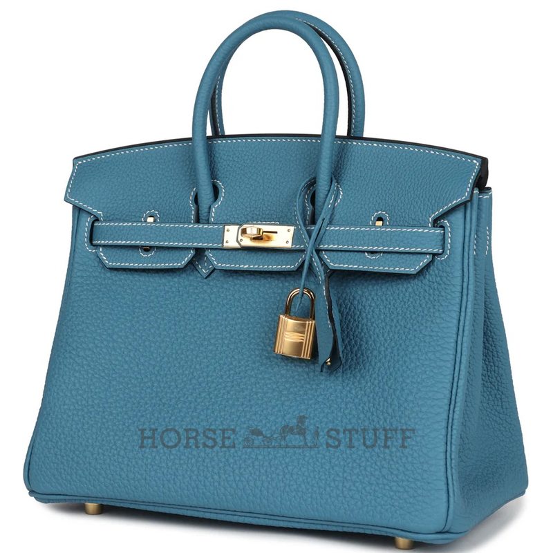 Hermès Birkin 25 Blue Jean Togo GHW