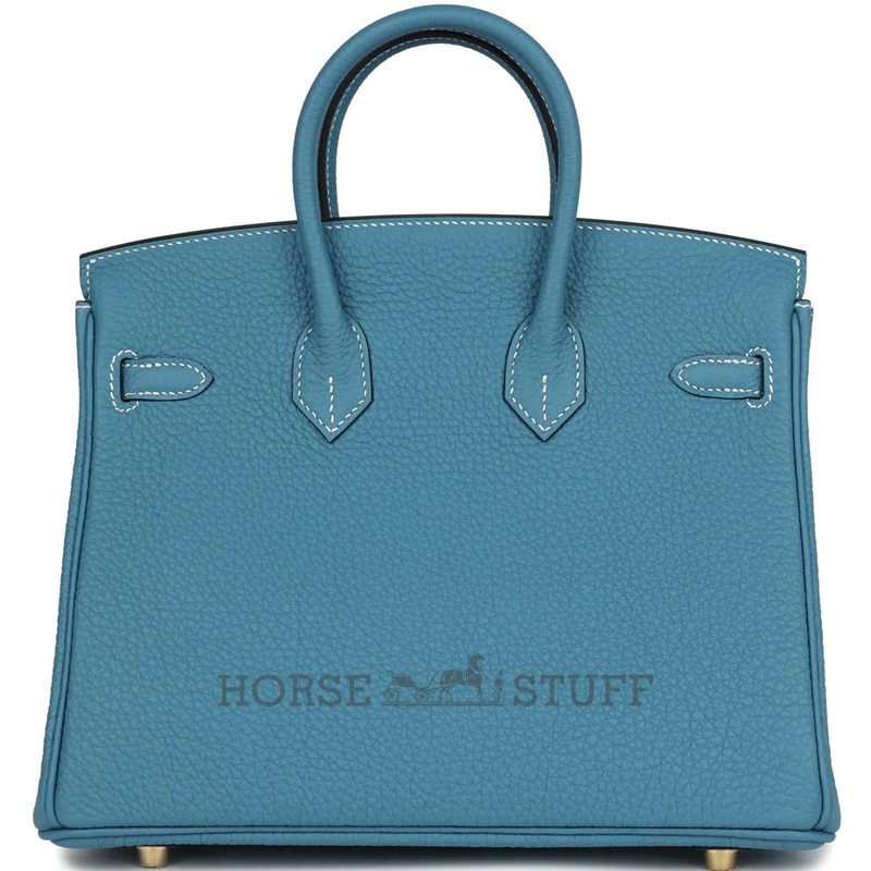 Hermès Birkin 25 Blue Jean Togo GHW