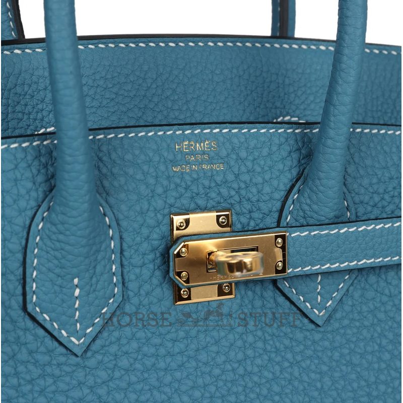 Hermès Birkin 25 Blue Jean Togo GHW