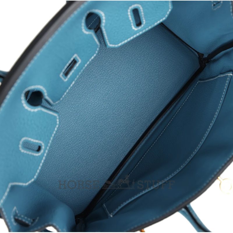 Hermès Birkin 25 Blue Jean Togo GHW