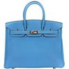 Hermès Birkin 25 Blue Jean Togo PHW