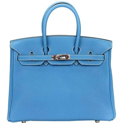 Hermès Birkin 25 Blue Jean Togo PHW