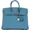 Hermès Birkin 25 Blue Jean Togo PHW