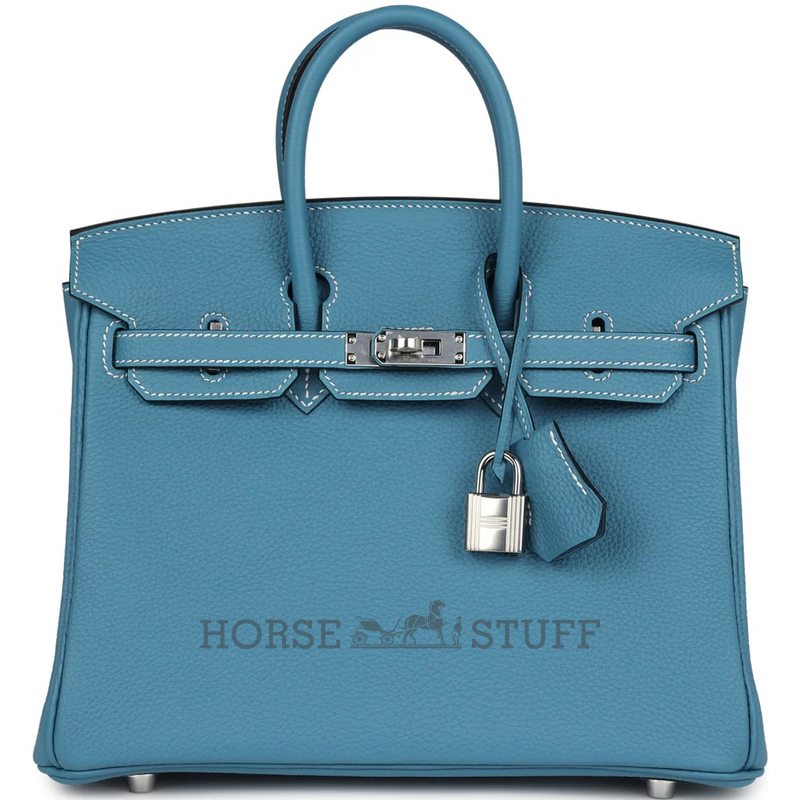 Hermès Birkin 25 Blue Jean Togo PHW