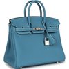 Hermès Birkin 25 Blue Jean Togo PHW