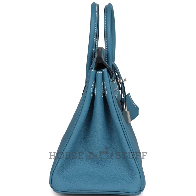 Hermès Birkin 25 Blue Jean Togo PHW