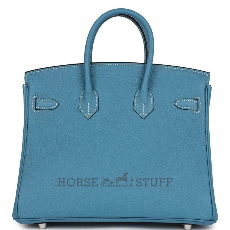 Hermès Birkin 25 Blue Jean Togo PHW