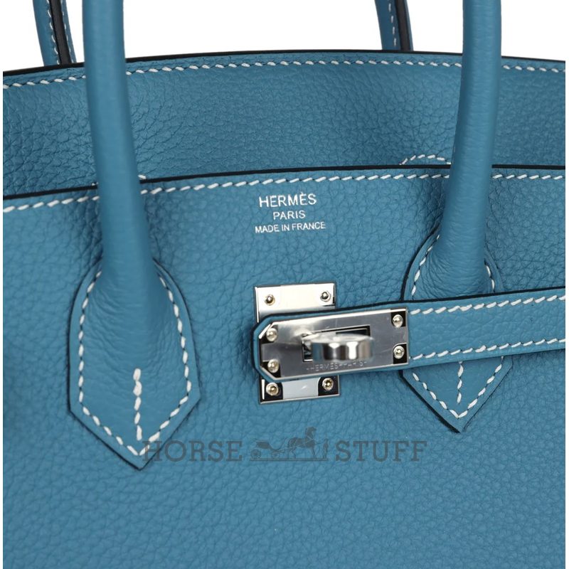Hermès Birkin 25 Blue Jean Togo PHW