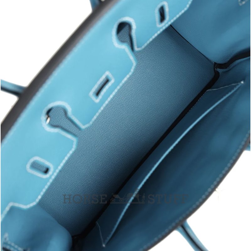 Hermès Birkin 25 Blue Jean Togo PHW