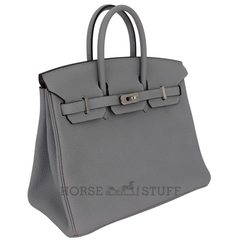 Hermès Birkin 25 Blue Lin Togo PHW