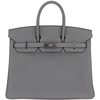 Hermès Birkin 25 Blue Lin Togo PHW
