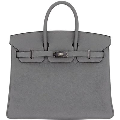 Hermès Birkin 25 Blue Lin Togo PHW