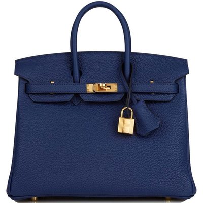 Hermès Birkin 25 Blue Sapphire Togo GHW