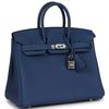 Hermès Birkin 25 Blue Tie Togo PHW