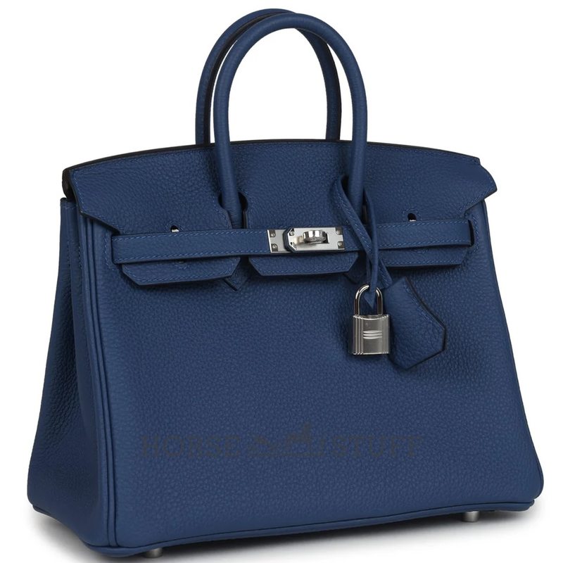 Hermès Birkin 25 Blue Tie Togo PHW