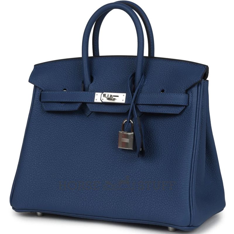 Hermès Birkin 25 Blue Tie Togo PHW