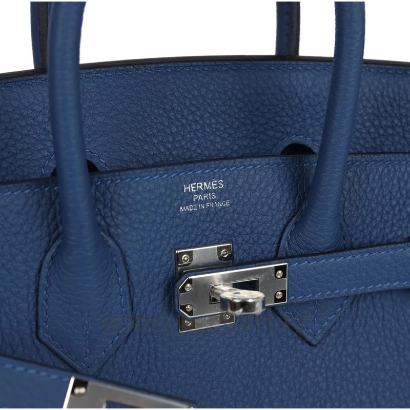 Hermès Birkin 25 Blue Tie Togo PHW