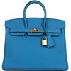 Hermès Birkin 25 Blue Zanzibar Togo GHW
