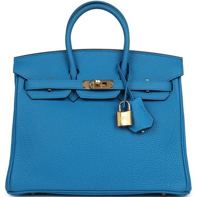 Hermès Birkin 25 Blue Zanzibar Togo GHW