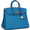 Hermès Birkin 25 Blue Zanzibar Togo GHW