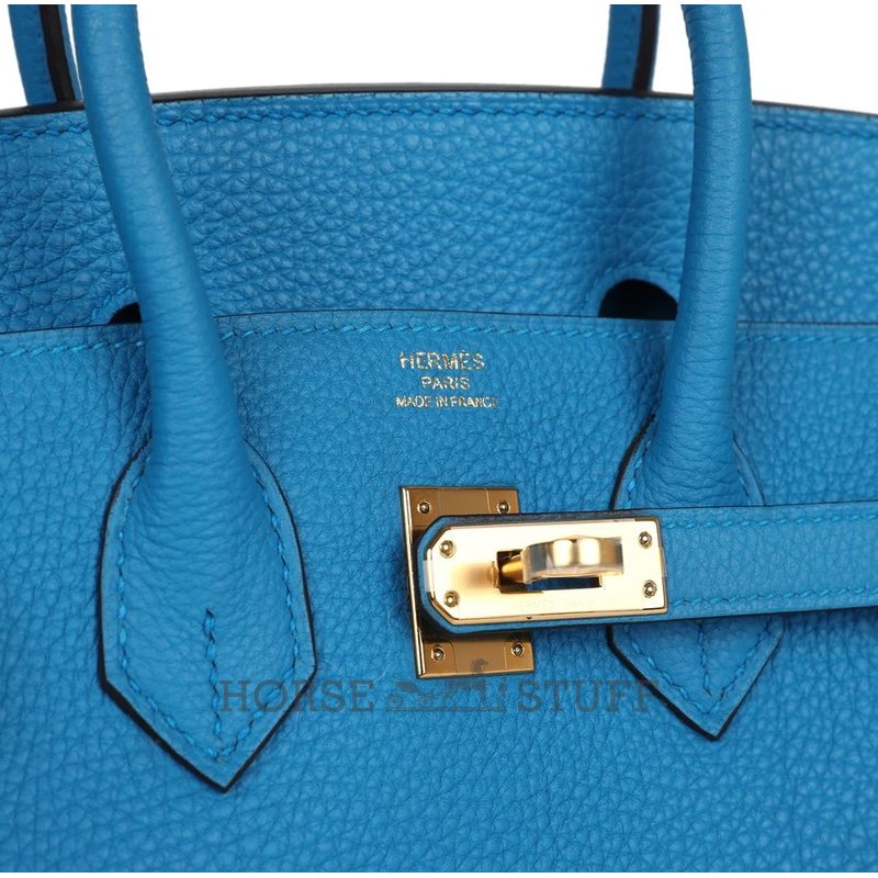 Hermès Birkin 25 Blue Zanzibar Togo GHW