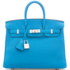 Hermès Birkin 25 Blue Zanzibar Togo PHW