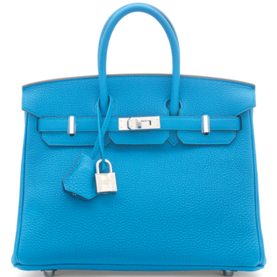 Hermès Birkin 25 Blue Zanzibar Togo PHW