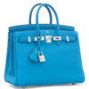 Hermès Birkin 25 Blue Zanzibar Togo PHW