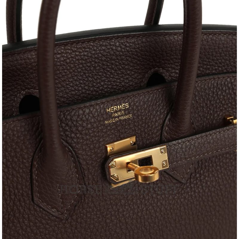 Hermès Birkin 25 Chocolat Togo GHW