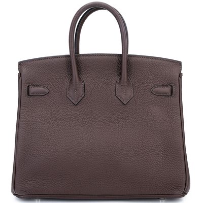 Hermès Birkin 25 Chocolat Togo PHW