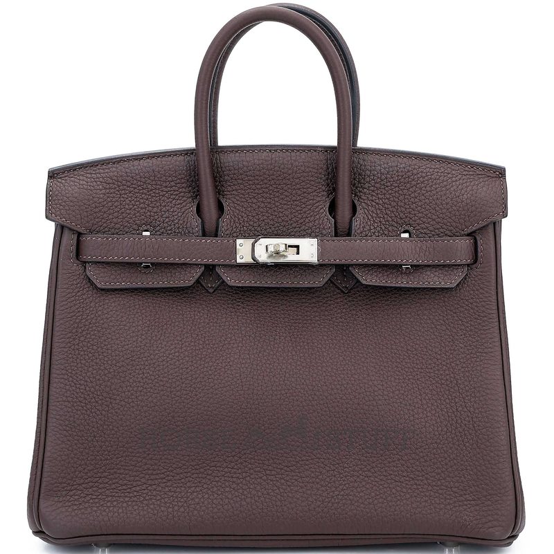 Hermès Birkin 25 Chocolat Togo PHW