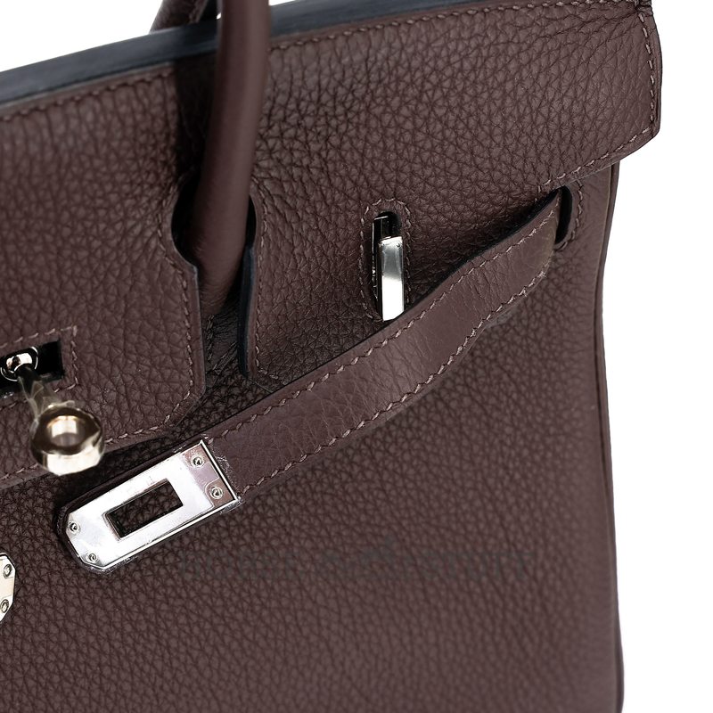 Hermès Birkin 25 Chocolat Togo PHW
