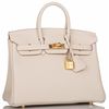 Hermès Birkin 25 Craie Togo GHW